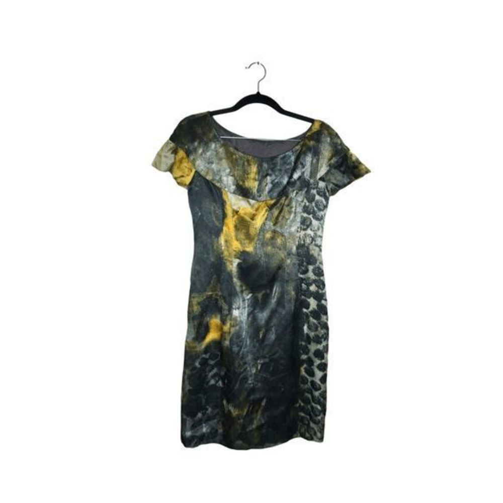 Alberta Ferretti‎ Sz 4 Multi Print Color Dress